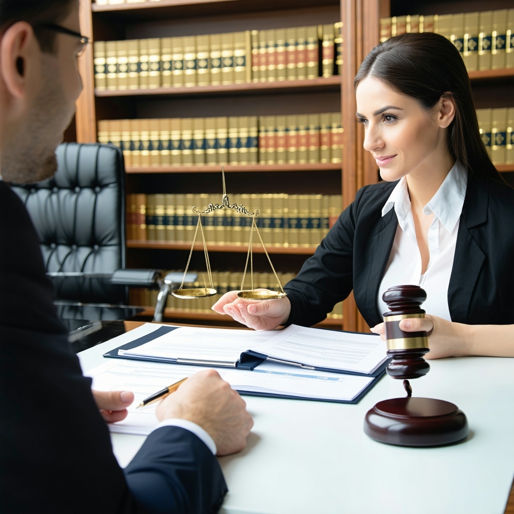 A lawyer helping her client with a Probate case-1